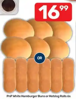 Pick n Pay PnP White Hamburger Buns or Hotdog Rolls offer