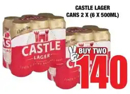 Boxer Castle lager cans offer