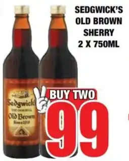 Boxer Sedgwick's old brown sherry offer