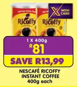 Shoprite Nescafé ricoffy instant coffee offer