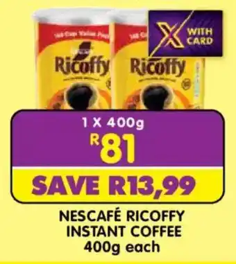 Shoprite Nescafé ricoffy instant coffee offer