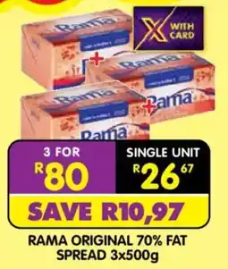 Shoprite Rama original 70% fat spread offer