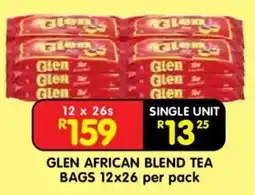 Shoprite Glen african blend tea bags offer