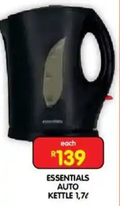 Shoprite Essentials auto kettle offer