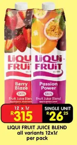 Shoprite Liqui fruit juice blend offer