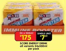 Shoprite Score energy drink offer