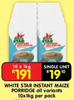Shoprite White star instant maize porridge offer