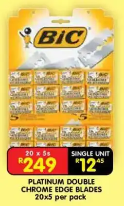 Shoprite Platinum double chrome edge blades offer