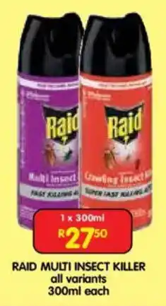 Shoprite Raid multi insect killer offer