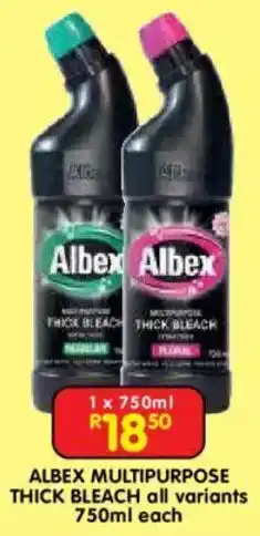 Shoprite Albex multipurpose thick bleach offer
