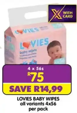 Shoprite Lovies baby wipes offer