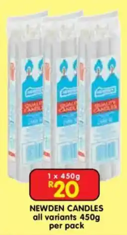 Shoprite Newden candles offer
