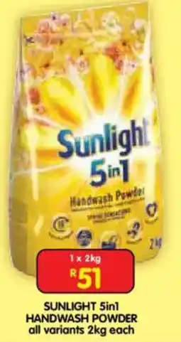 Shoprite Sunlight 5in1 handwash powder offer