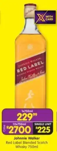 Shoprite Liquor Johnnie Walker Red Label Blended Scotch Whisky offer