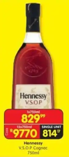 Shoprite Liquor Hennessy V.S.O.P Cognac offer