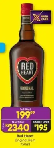 Shoprite Liquor Red Heart Original Rum offer