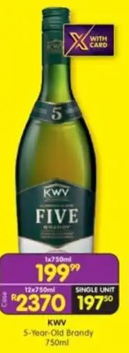 Shoprite Liquor KWV 5-Year-Old Brandy offer