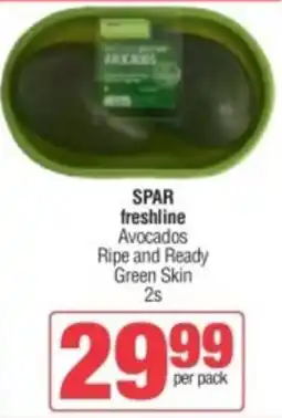 Spar SPAR freshline Avocados Ripe and Ready Green Skin offer
