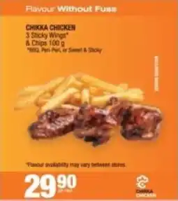 Spar Chikka Chicken Sticky Wings & Chips offer