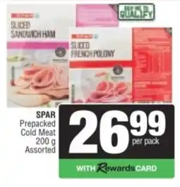 Spar SPAR Prepacked Cold Meat Assorted offer