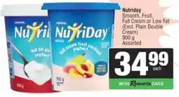 Spar Nutriday Smooth, Fruit, Full Cream or Low Fat Assorted offer