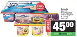 Spar Parmalat Low Fat Fruit Assorted or Kids Yoghurt Assorted offer