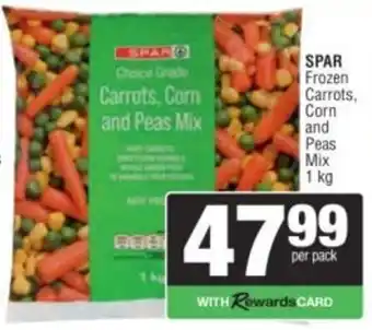 Spar SPAR Frozen Carrots, Corn and Peas Mix offer