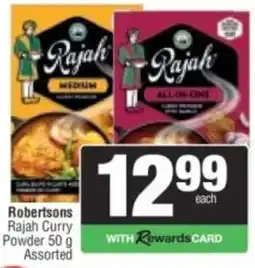 Spar Robertsons Rajah Curry Powder Assorted offer
