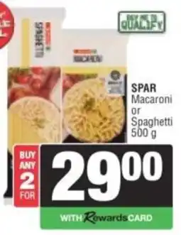 Spar SPAR Macaroni or Spaghetti offer