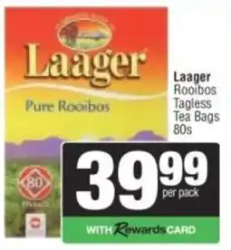 Spar Laager Rooibos Tagless Tea Bags offer