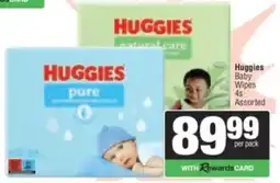 Spar Huggies Baby Wipes Assorted offer