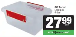 Spar Gift Barrel Lock Box offer
