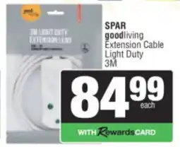 Spar SPAR goodliving Extension Cable Light Duty 3M offer