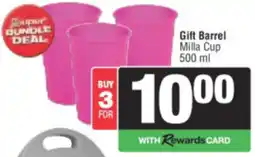 Spar Gift Barrel Milla Cup offer