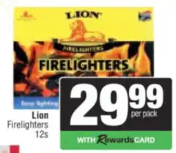 Spar Lion Firelighters offer