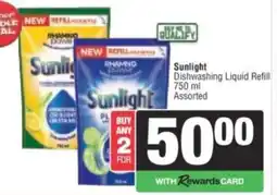Spar Sunlight Dishwashing Liquid Refill Assorted offer