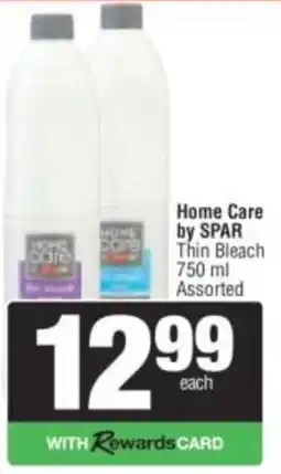 Spar Home Care by SPAR Thin Bleach Assorted offer