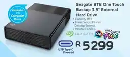 Computer Mania Seagate 8TB One Touch Backup 3.5" External Hard Drive offer