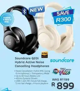 Computer Mania Soundcore Q20i Hybrid Active Noise Cancelling Headphones offer