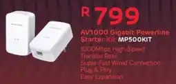 Computer Mania Mercusys AV1000 Gigabit Powerline Starter Kit offer