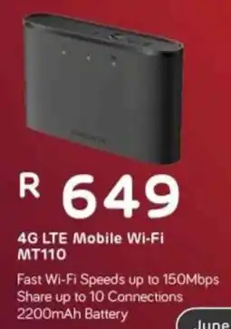 Computer Mania Mercusys 4G LTE Mobile Wi-Fi MT110 offer