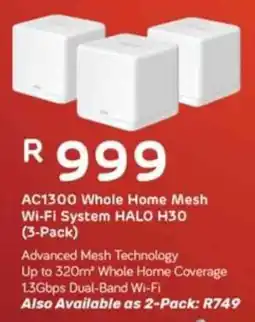 Computer Mania Mercusys AC1300 Whole Home Mesh Wi-Fi System HALO H30 offer