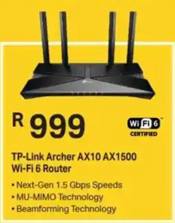 Computer Mania TP-Link Archer AX10 AX1500 Wi-Fi 6 Router offer