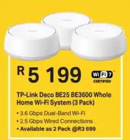 Computer Mania TP-Link Deco BE25 BE3600 Whole Home Wi-Fi System offer