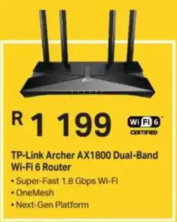 Computer Mania TP-Link Archer AX1800 Dual-Band Wi-Fi 6 Router offer