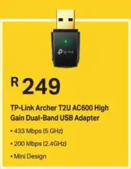 Computer Mania TP-Link Archer T2U AC600 High Gain Dual-Band USB Adapter offer