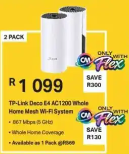 Computer Mania TP-Link Deco E4 AC1200 Whole Home Mesh Wi-Fi System offer