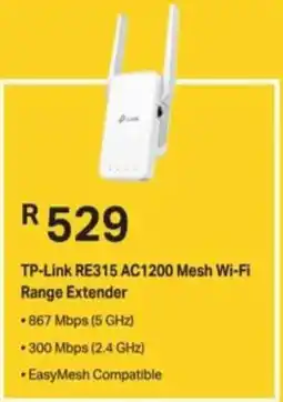 Computer Mania TP-Link RE315 AC1200 Mesh Wi-Fi Range Extender offer