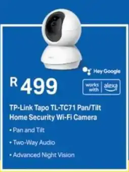 Computer Mania TP-Link Tapo TL-TC71 Pan/ Tilt Home Security Wi-Fi Camera offer