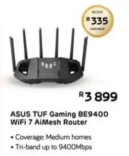 Computer Mania ASUS TUF Gaming BE9400 WiFi 7 AiMesh Router offer